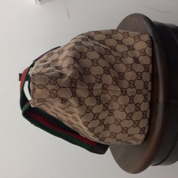 Authentic Gucci GG Monogram Supreme Sherry Web Satchel Tote Bag - Picture 5 of 11